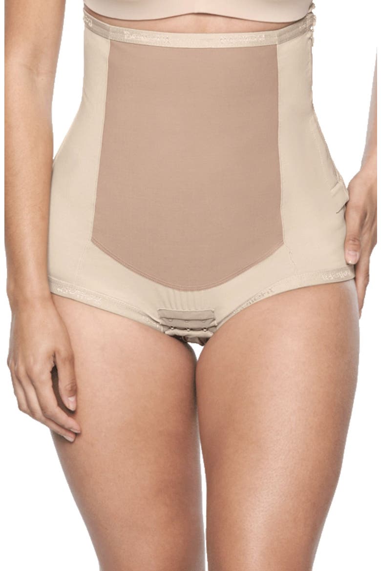 Postpartum Side Zip Girdle, Main, color, BEIGE