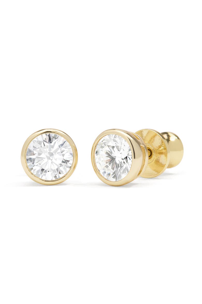 Baroness Cubic Zirconia Stud Earrings, Main, color, GOLD-WHITE