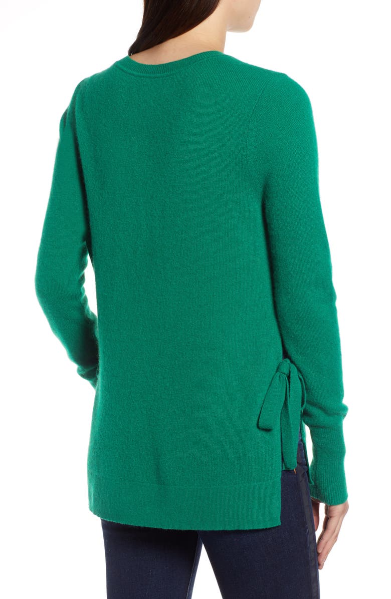 Halogen<sup>®</sup> Side Tie Cashmere Sweater, Alternate, color, 