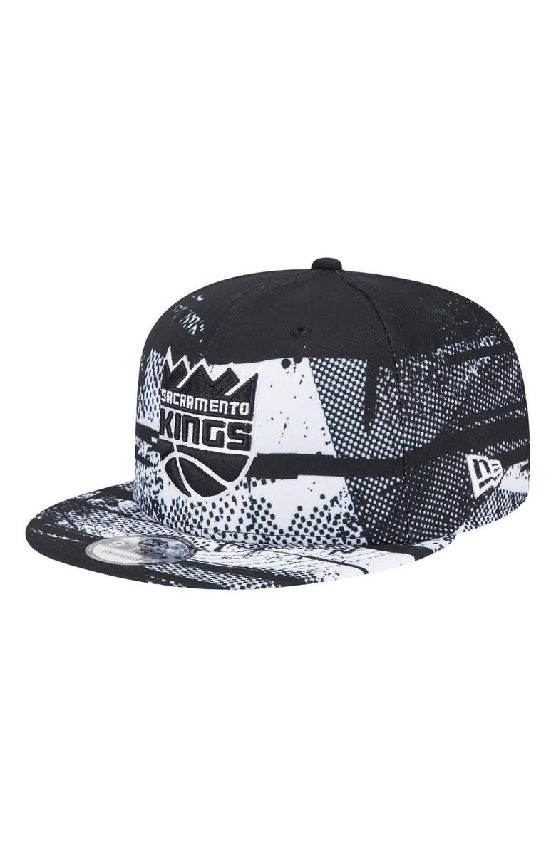 New Era Black Sacramento Kings Tip-Off 9FIFTY Snapback Hat, Alternate, color, 