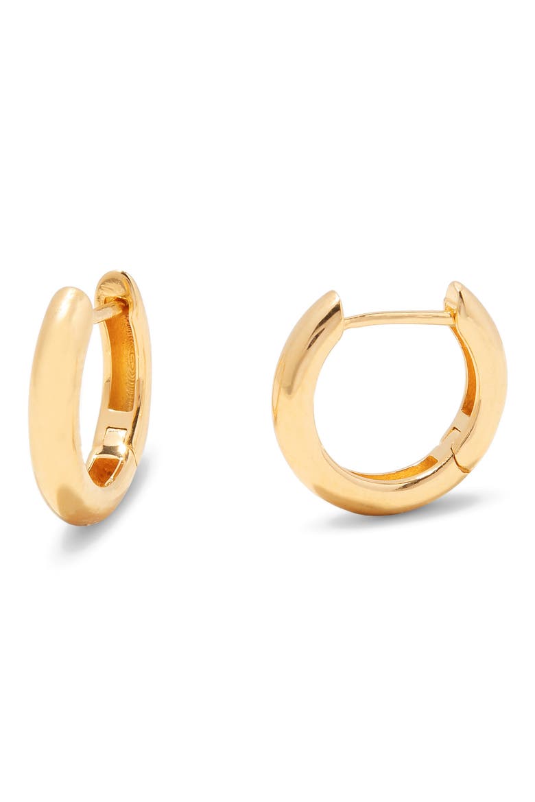 Livia Huggie Hoop Earrings, Alternate, color, GOLD