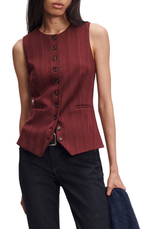 Irina Ponte Jacquard Long Vest