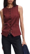 rag & bone Irina Ponte Jacquard Long Vest