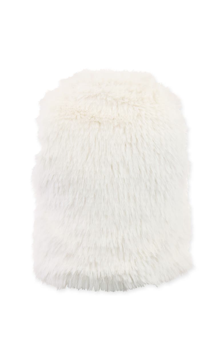 Widgeon Faux Fur Zip Front Vest, Alternate, color, Snow Rain Shag