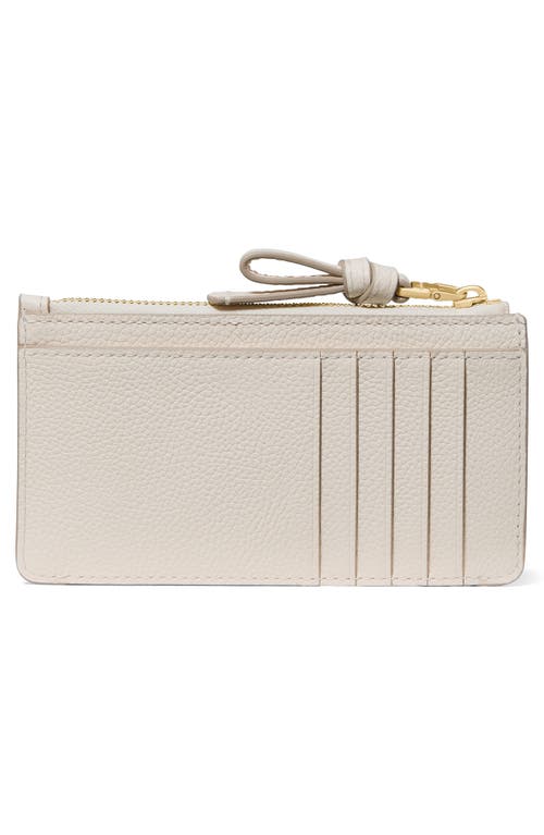 Kate Spade New York Loop Pebbled Leather Card Case In Brown