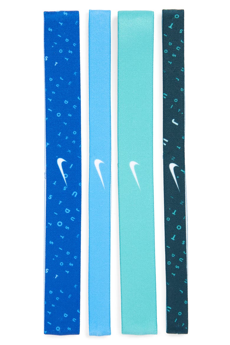 4-Pack Headbands, Main, color, BLUE/ ROYAL