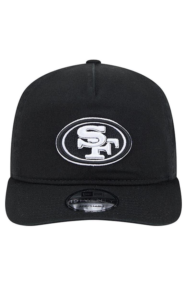 New Era Men's New Era  Black/White San Francisco 49ers 19TWENTY Adjustable Hat, Alternate, color, Black