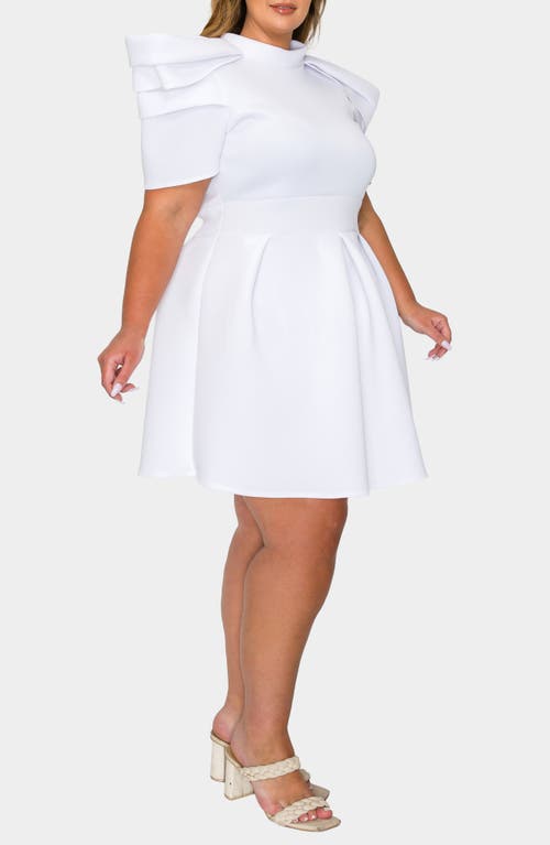 L I V D Karina Statement Stretch Neoprene Fit & Flare Dress