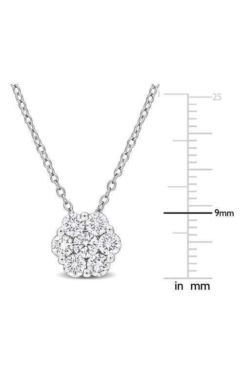 Created Forever 1ct Tw Lab Grown Diamond Pendant With Chain In Sterling Silver In Silver