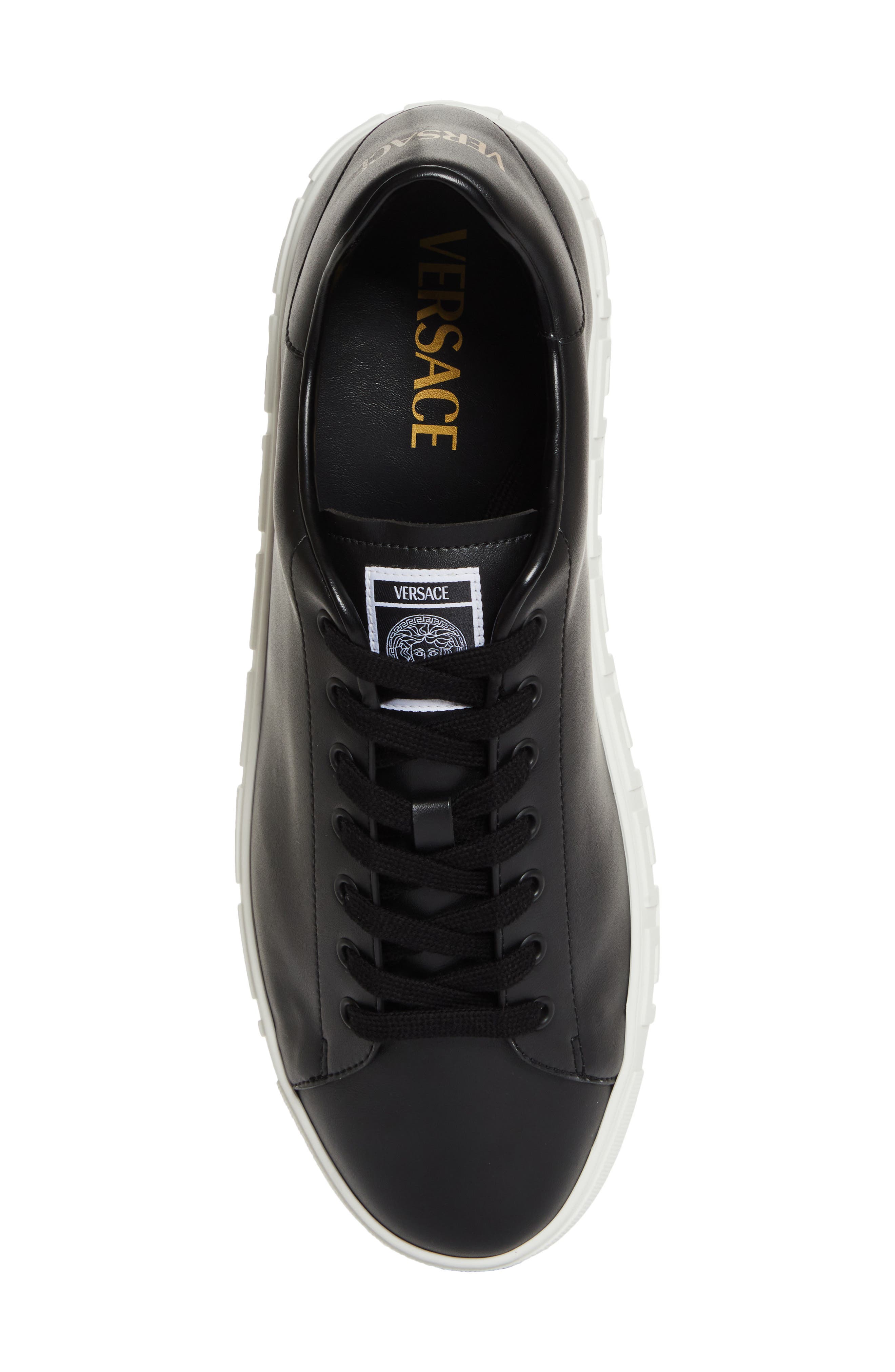 Versace Greca Sneaker, Alternate, color, Black