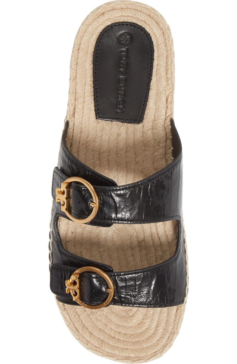 Tory Burch Selby Two-Band Espadrille Slide Sandal, Alternate, color,
