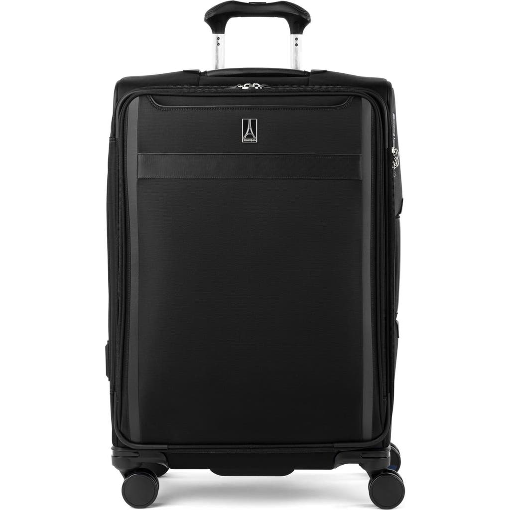 Travelpro Versapack + Lightweight Softside Expandable 25" Medium Check In Spinner Luggage In Black