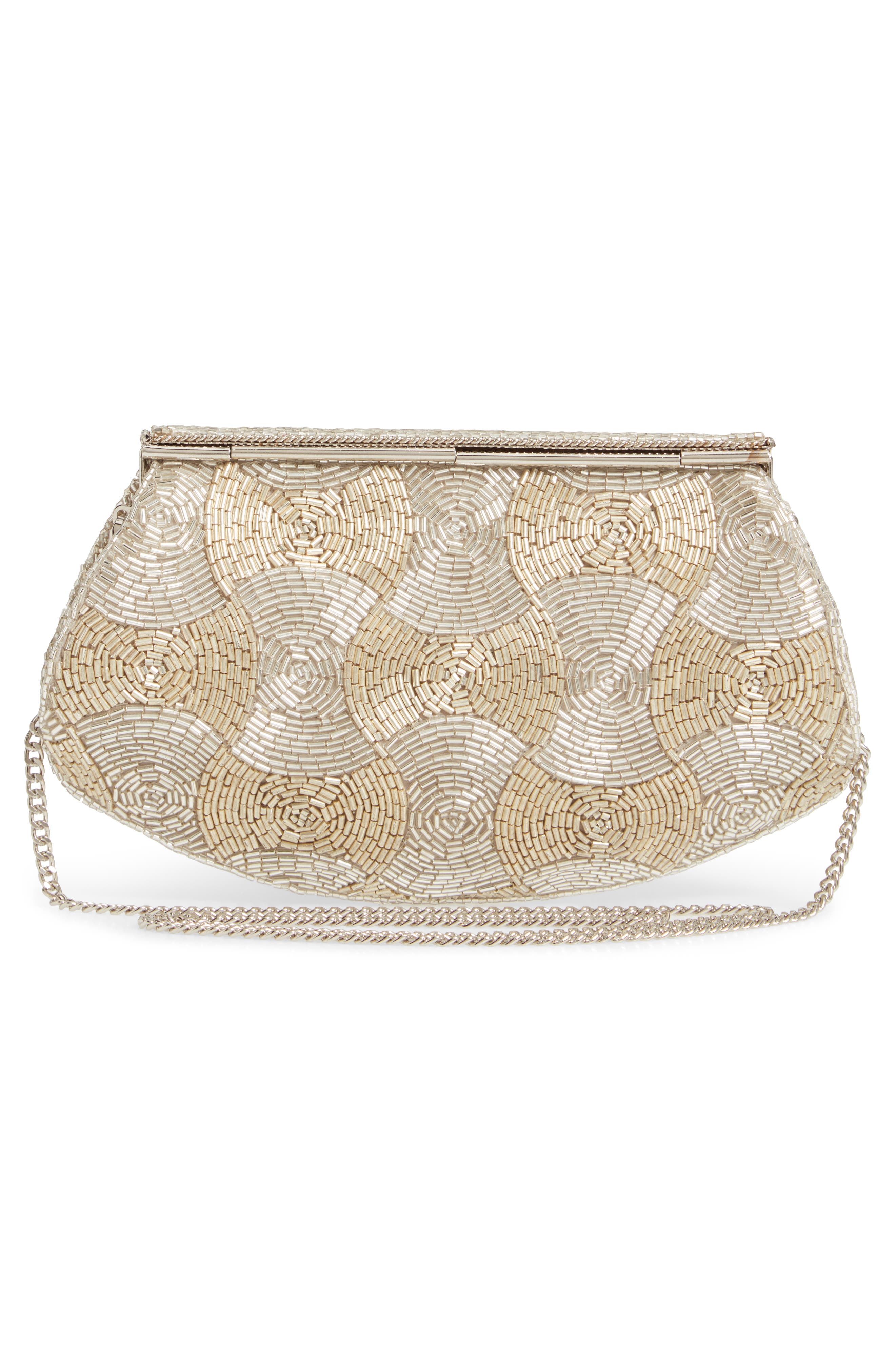 Nordstrom Rivoli Beaded Clutch, Alternate, color, 