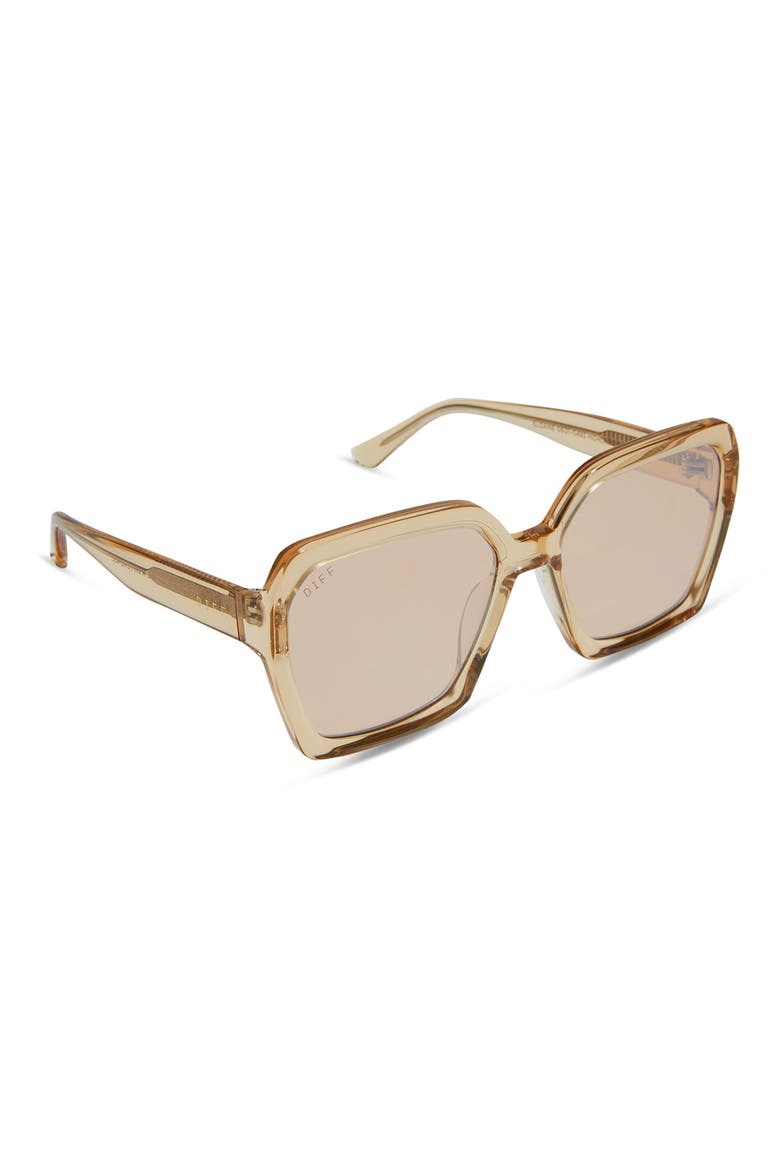 Sloane 54mm Square Sunglasses, Alternate, color, HONEY CRYSTAL FLASH