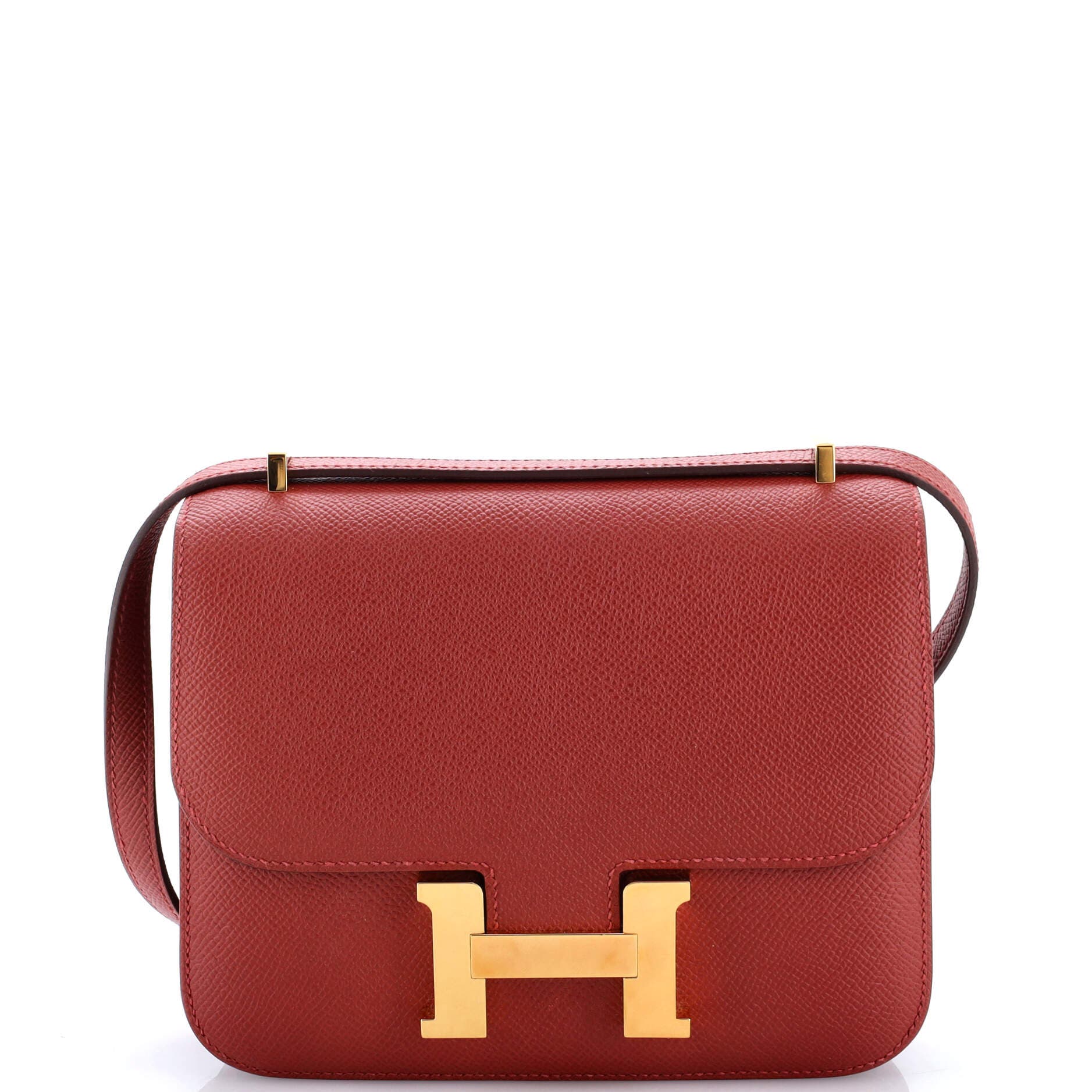 Pre-Owned Hermes Constance NM Bag Epsom 18, Main, color, Rouge Venetian