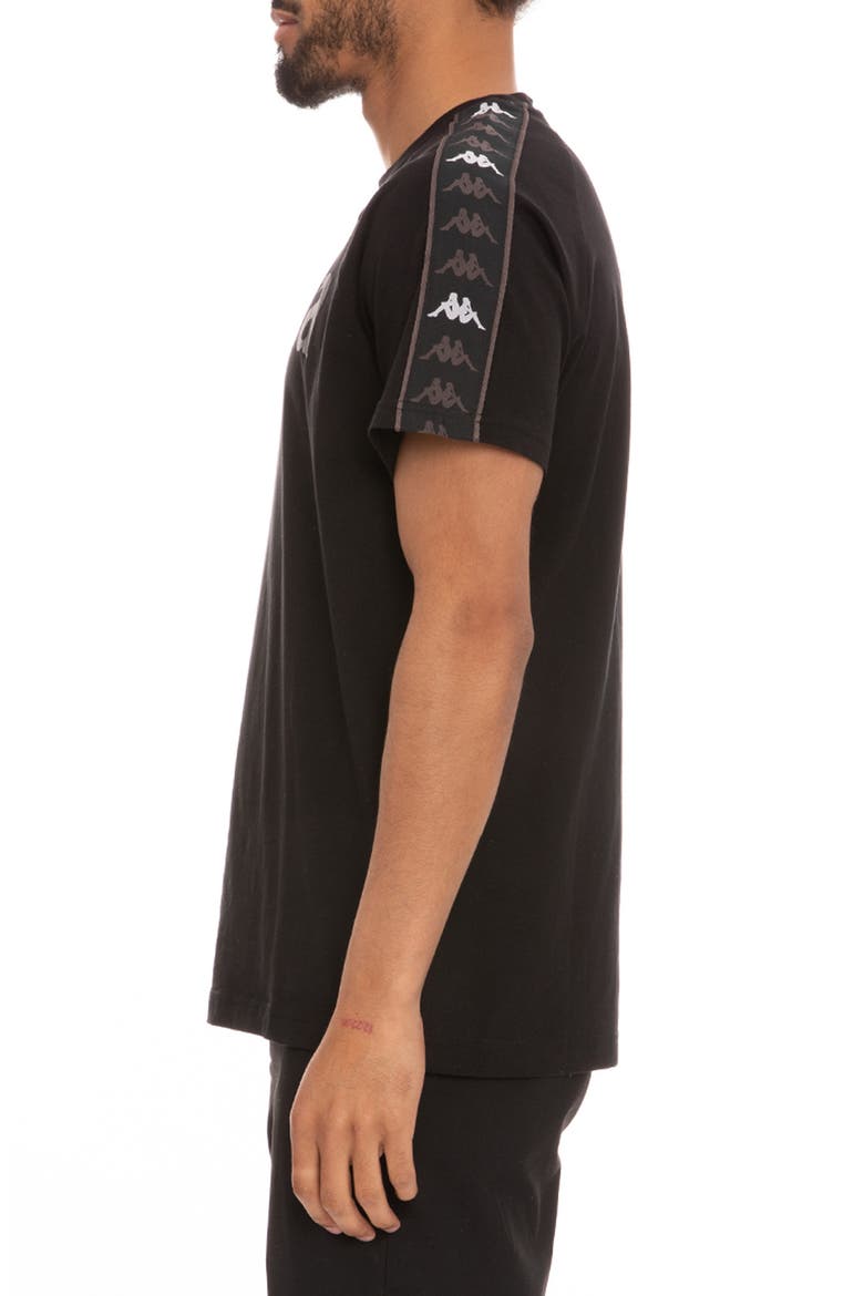Kappa 222 Banda Deto Graphic Tee, Alternate, color, BLACK / GREY / WHITE