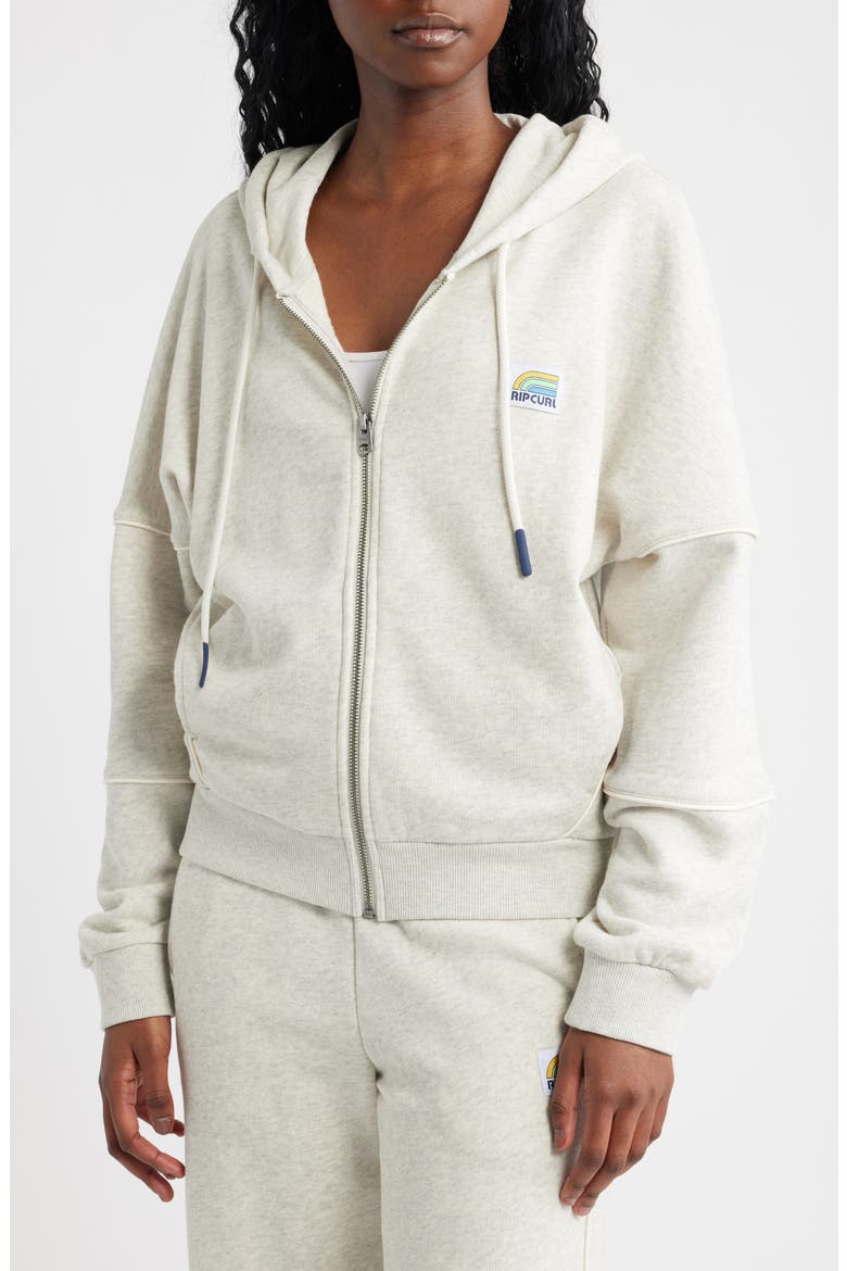 Surf Side Full Zip Hoodie, Alternate, color, GREY MARLE