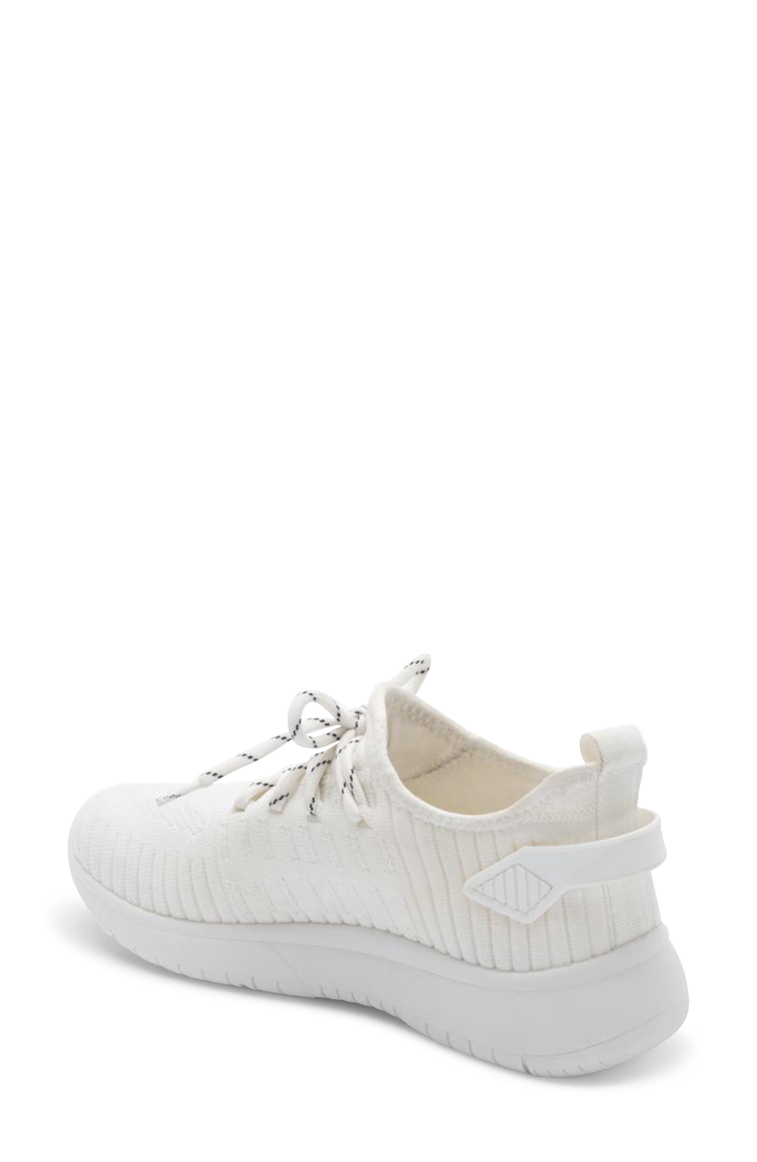 Kamie Waterproof Knit Sneaker, Alternate, color, WHITE KNIT