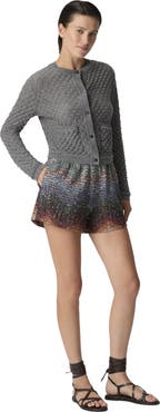 Missoni Cashmere Cardigan With Lace Motif