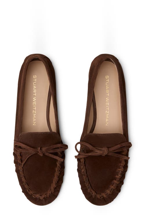 Stuart Weitzman Britt Bow Loafer In Brown