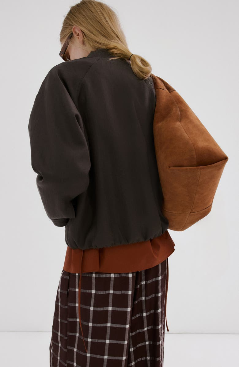 MANGO Oversize Bomber Jacket, Alternate, color,