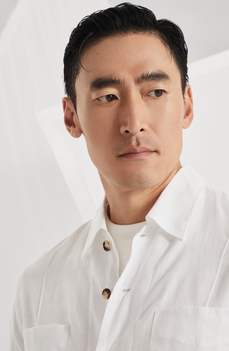 Brunello Cucinelli Linen guayabera, Alternate, color, 