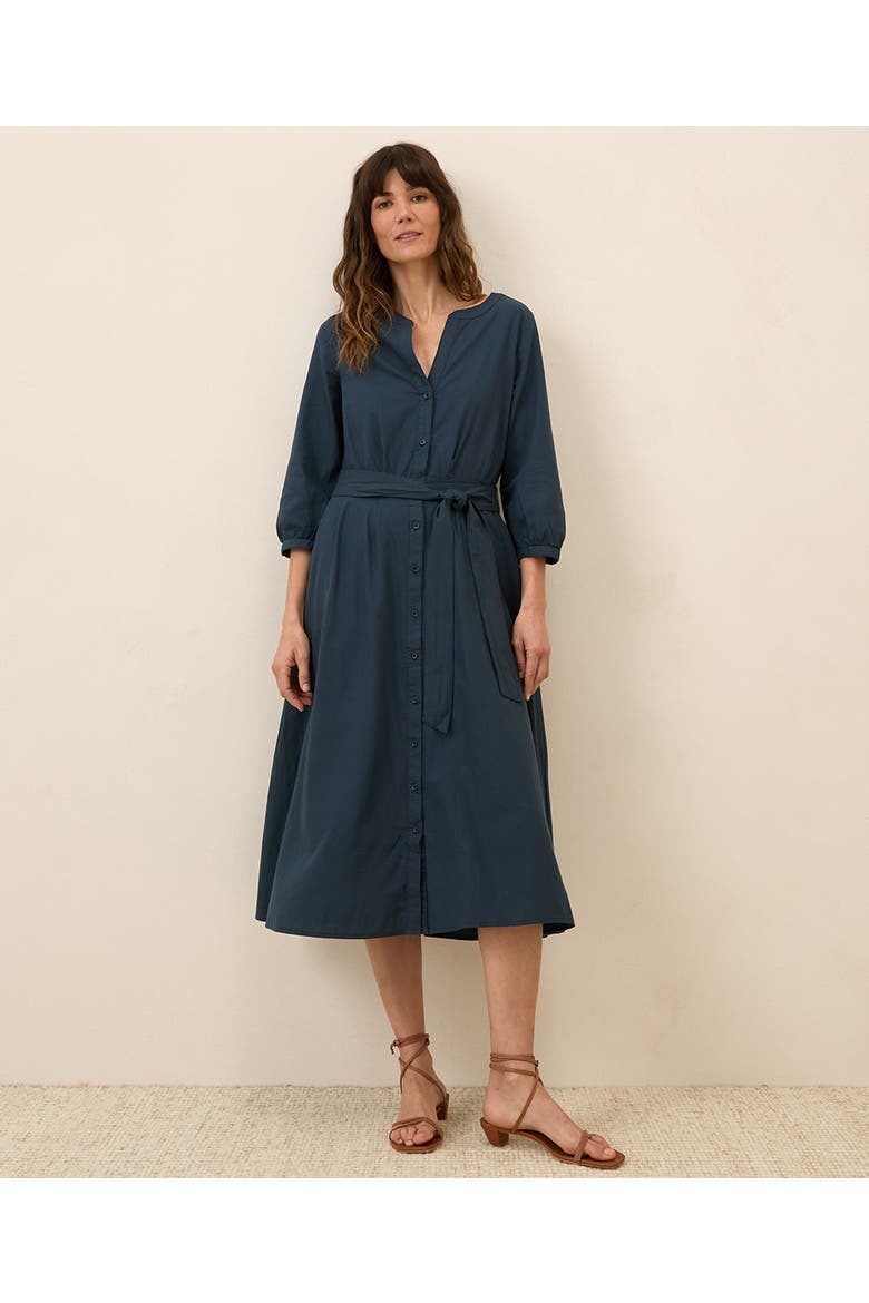 Organic Cotton Sunset Lightweight Cotton Easy Dress, Alternate, color, Midnight Blue