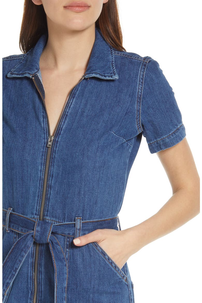 Cassidy Denim Jumpsuit, Alternate, color, INDIO