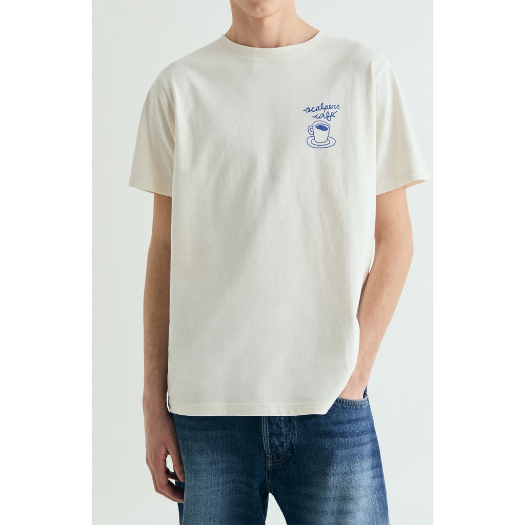 Scalpers Print T-shirt Brown In White