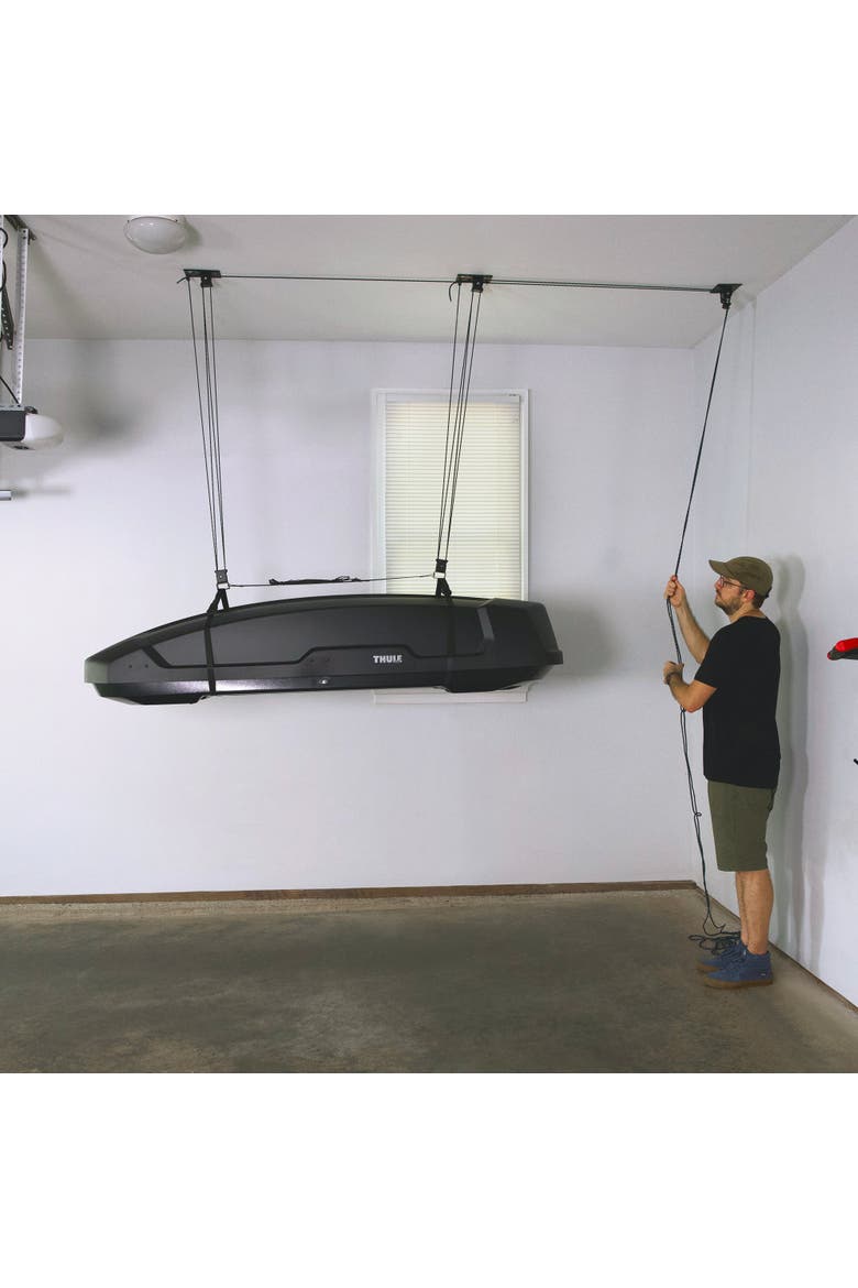 MaxAssist Cargo Box Hoist | Holds up to 150 lbs | Up to 18' Lift, Alternate, color, Black