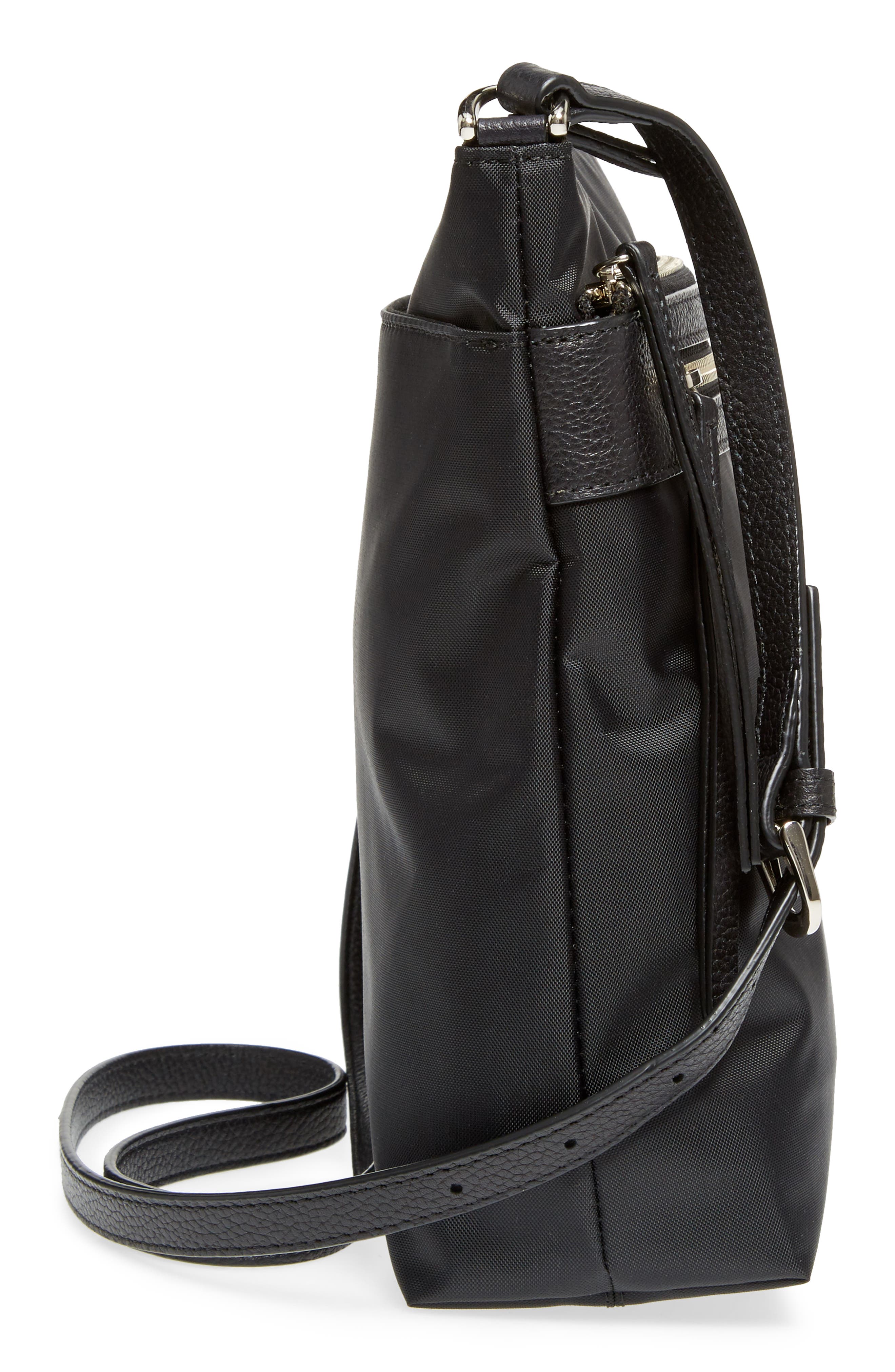 Kaison Nylon Crossbody Bag, Alternate, color, BLACK