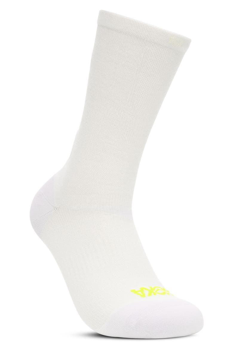 Clifton Run Crew Socks, Main, color, WHITE