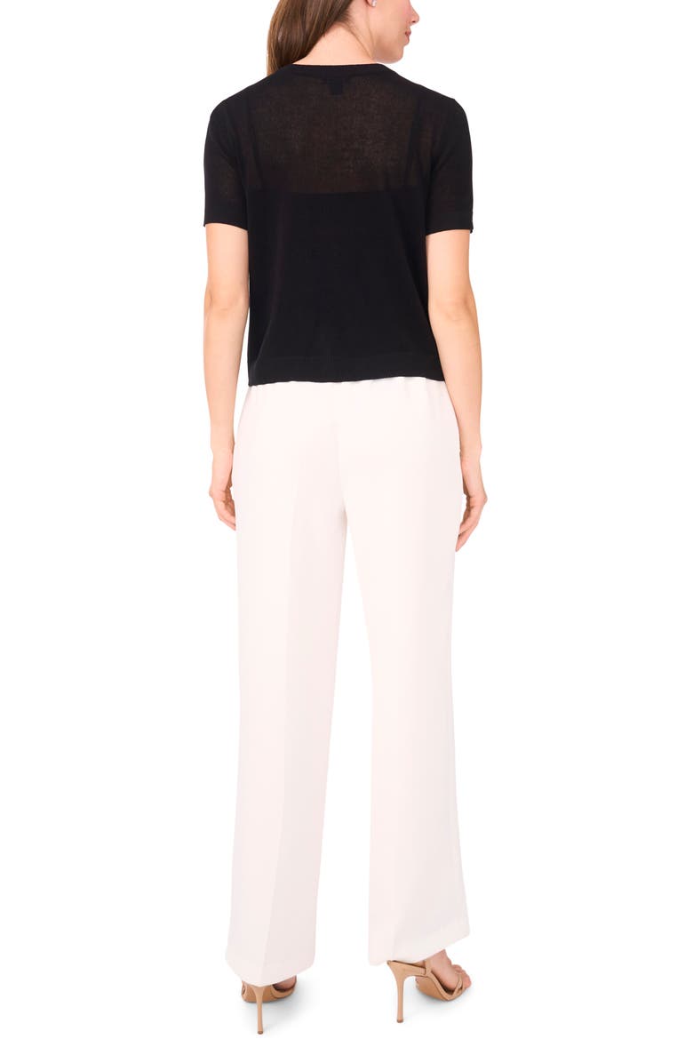 Halogen<sup>®</sup> Short Sleeve Button-Up Sweater, Alternate, color,