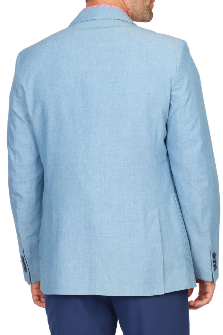 Mélange Textured Sport Coat, Alternate, color, ICE BLUE