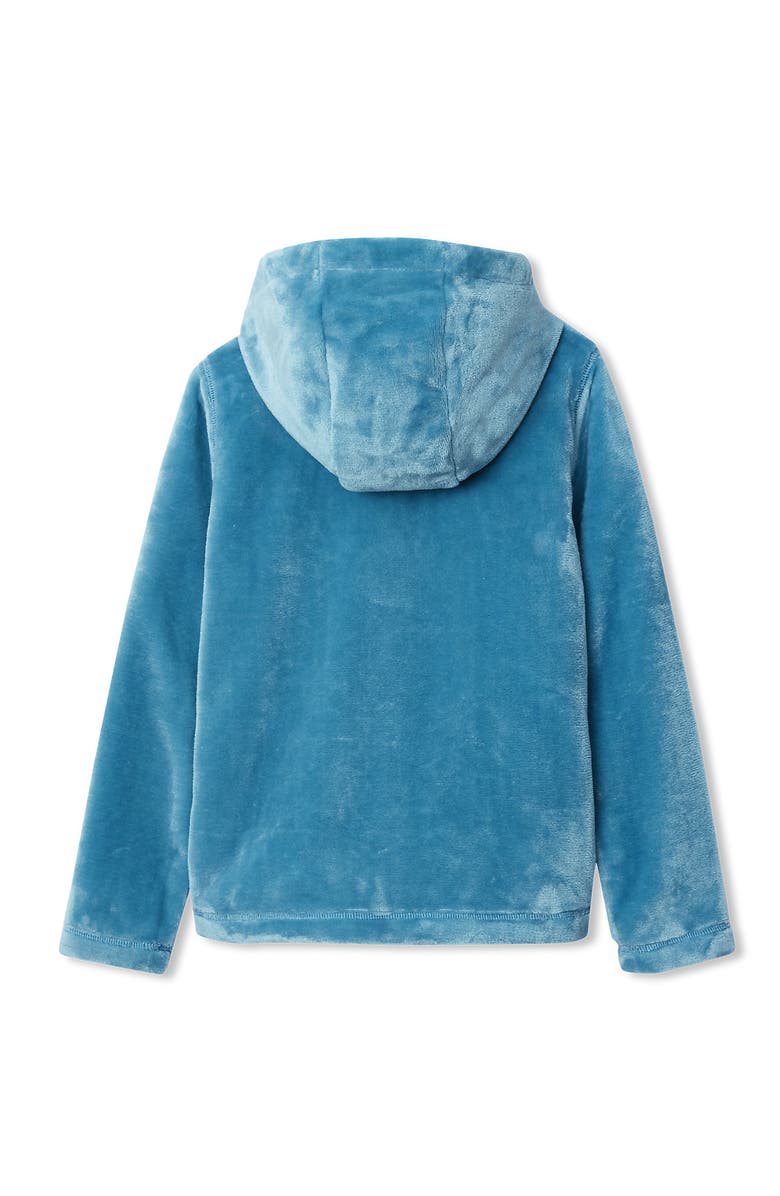 Lands' End Girls Softest Fleece Jacket, Alternate, color, Ceramic Blue