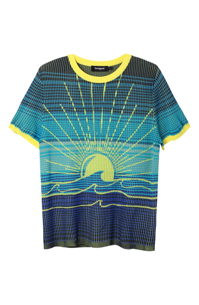 Desigual Knit Wave T-Shirt, Alternate, color,