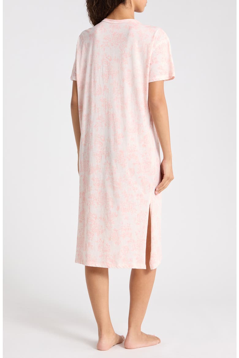 Nostalgia Organic Cotton Nightshirt, Alternate, color, PERSIMMON
