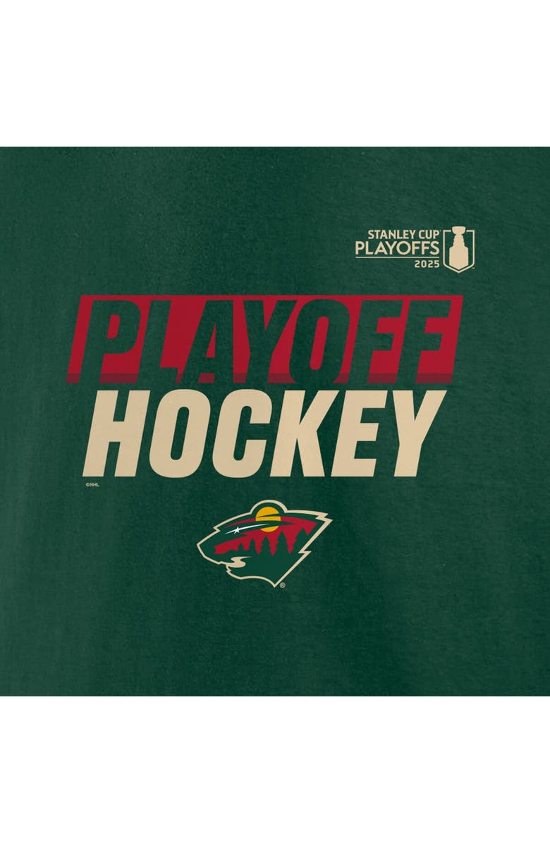 FANATICS Men's Fanatics Green Minnesota Wild 2025 Stanley Cup Playoffs Breakout T-Shirt, Alternate, color, 