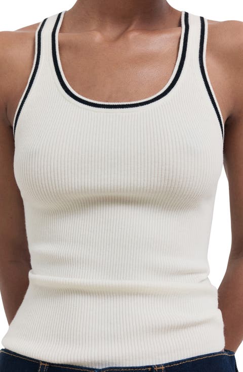 Tipped <br /><br />Tipped Knit Tank