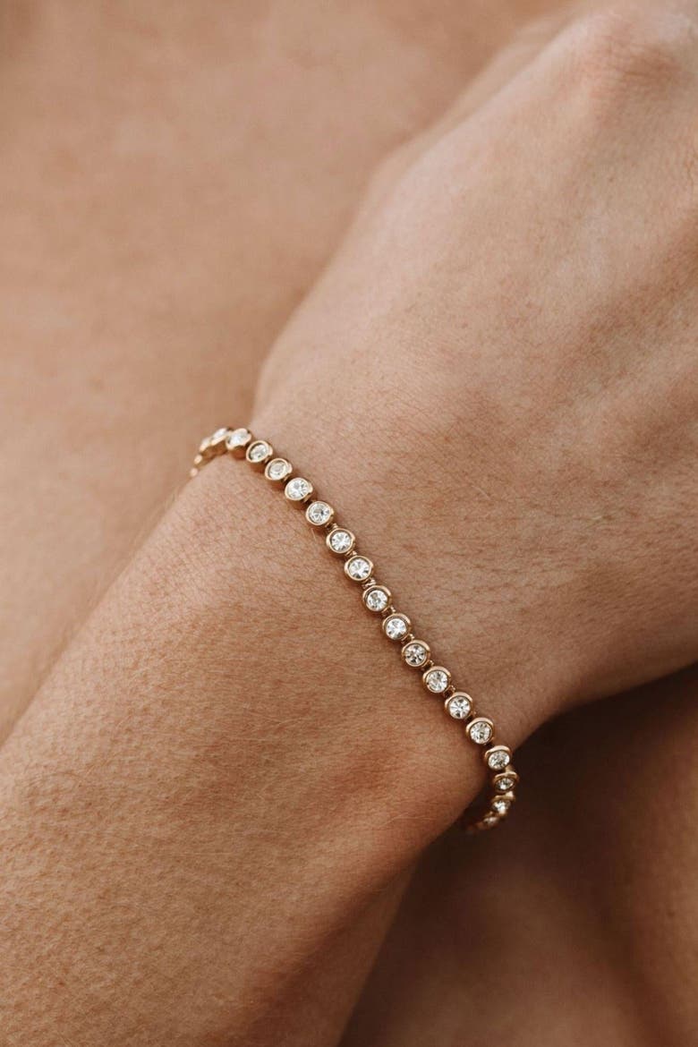 Tennis Bracelet, Alternate, color, Gold