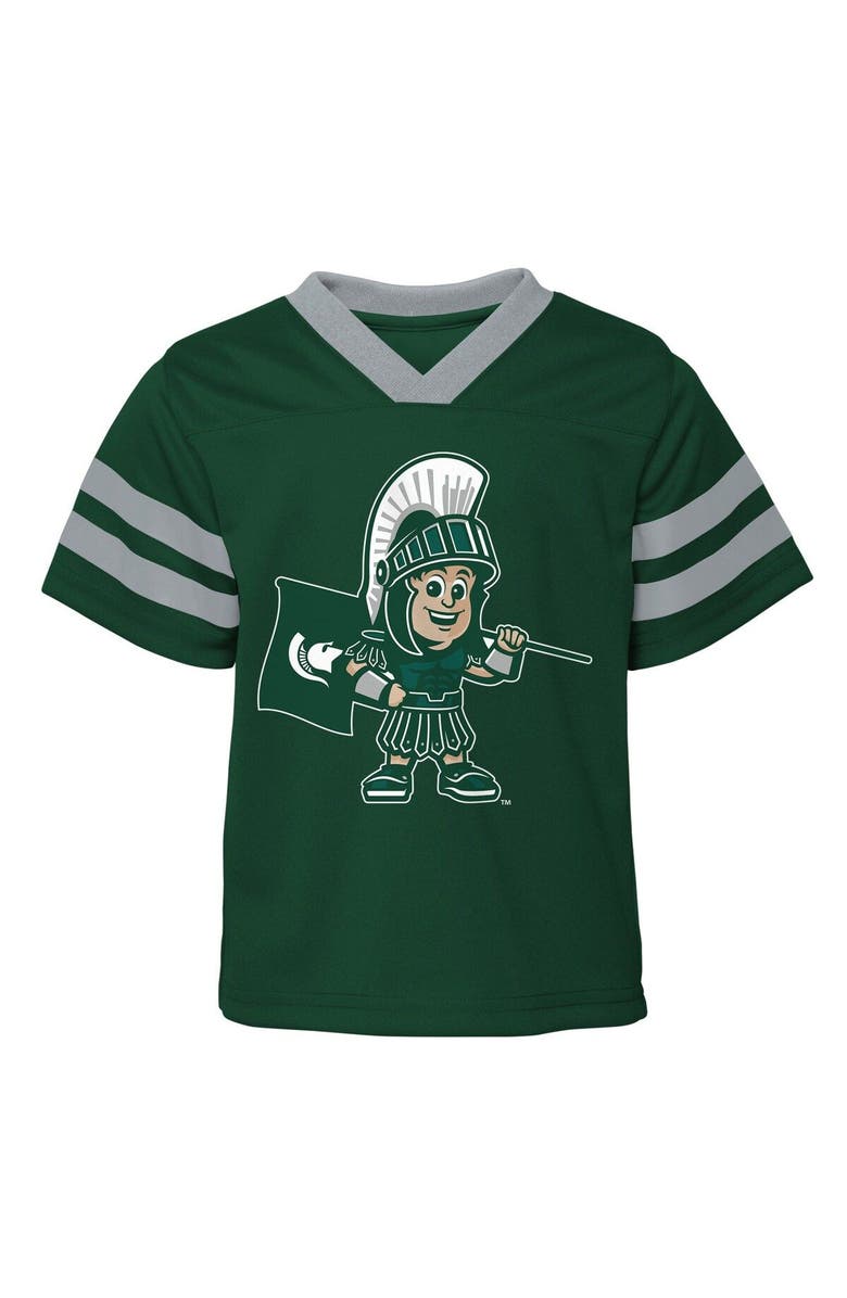 Outerstuff Infant Green Michigan State Spartans Two-Piece Red Zone Jersey & Pants Set, Alternate, color, Green