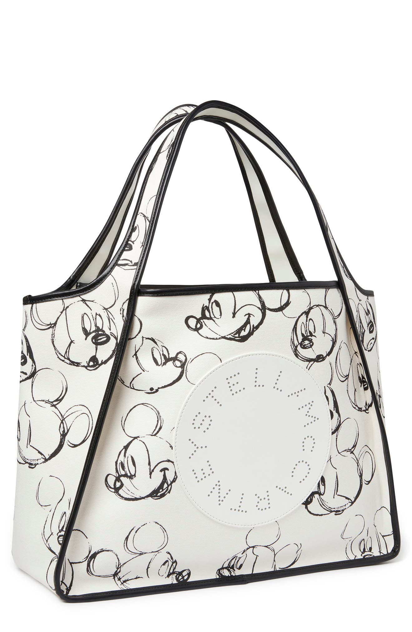 Stella McCartney x Disney Fantasia Mickey Print Cotton Tote, Alternate, color, 