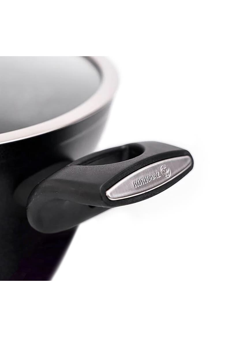Nora 2 Piece 3 Liter Alumium Nonstick Casserole Dish with Lid, Alternate, color, Black