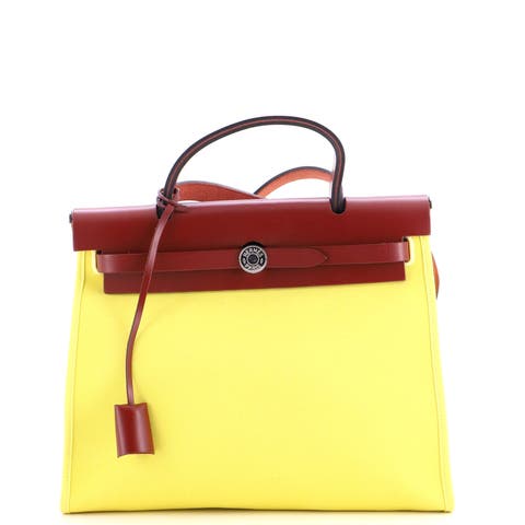 Herbag Zip Leather and Toile 31