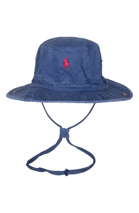 Logo Embroidered Adjustable Bucket Hat