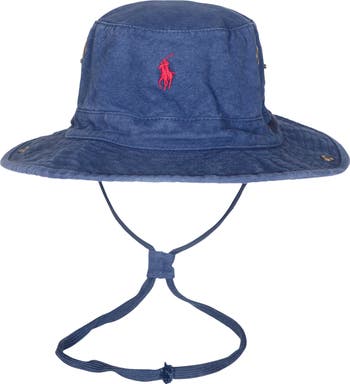 Polo Ralph Lauren Logo Embroidered Adjustable Bucket Hat | Nordstrom