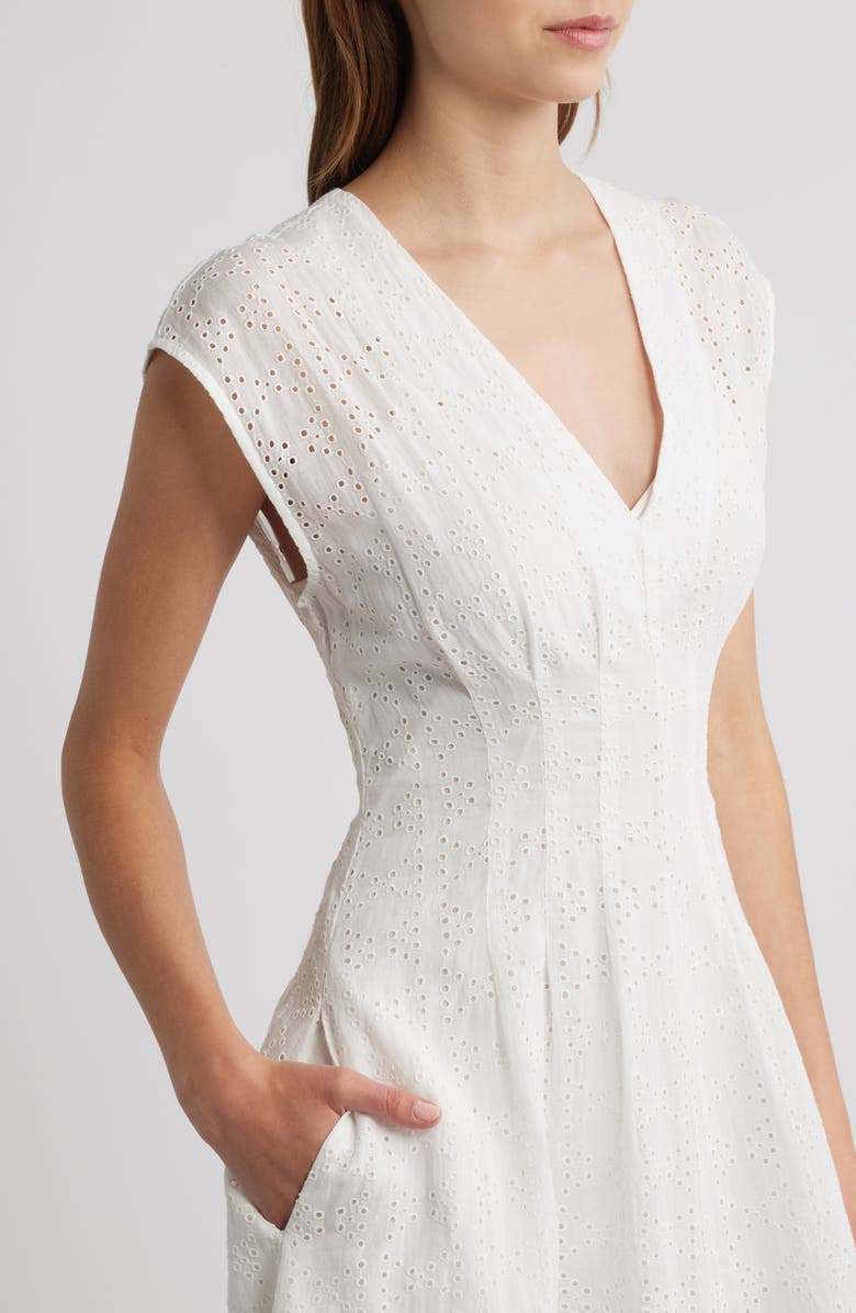 rag & bone Ines Embroidered Maxi Sundress, Alternate, color, 