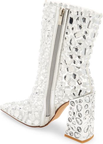 Agave Embellished Pointed Toe Bootie