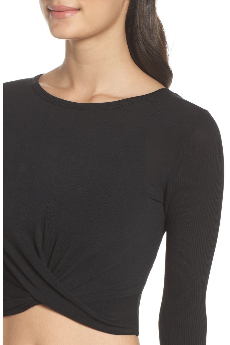 Cover Long Sleeve T-Shirt, Alternate, color, BLACK