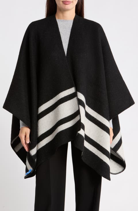 Deanna Wool & Cashmere Reversible Poncho